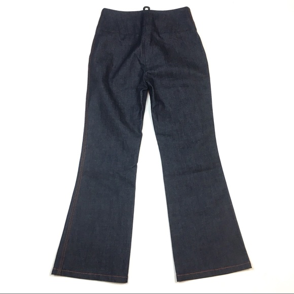 Edun Kenya high rise flare jeans 70s ring zipper - Picture 4 of 7